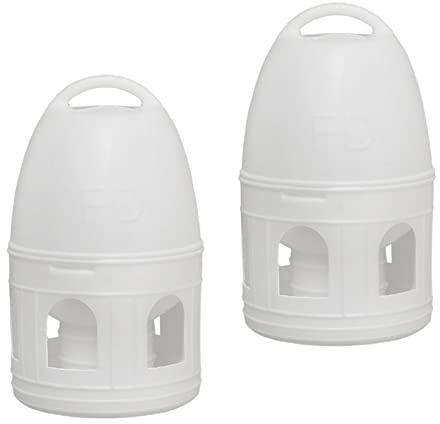 Folpus 2 Bebederos de Agua para Pájaros, Codornices, Palomas, Pollos, Periquitos, Loros, Palomas, Dispensador de Agua, Alimentador, Contenedor de Agua