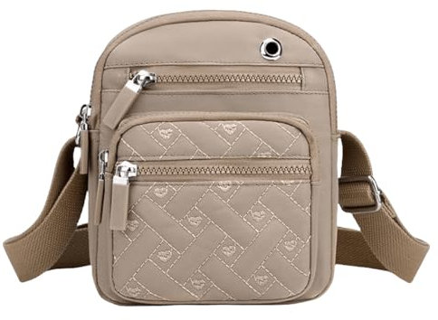 FAVORTALK Umhängetasche Damen Reißverschluss Umhängetasche Damen Mittelgroß Crossbody Bag Moderne Tasche Verstellbar Schultergurt Stylisch Handy Schultertasche Handtasche,B02311