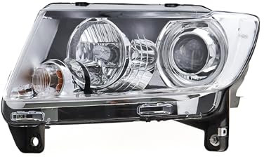 EDA PREMIUM auto Scheinwerfer, Frontscheinwerfer Links 5272919AA passend für JEEP COMPASS 2011-2013 mit Stellmotor für Leuchtweiteregulierung, Led