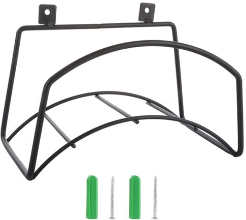 ASelected Garden Hose Holder, Wall Mounted Hosepipe Holder Metal Garden Hose Pipe Hanger, Solid Steel, for Tidy Wall Storage, Extension Cords