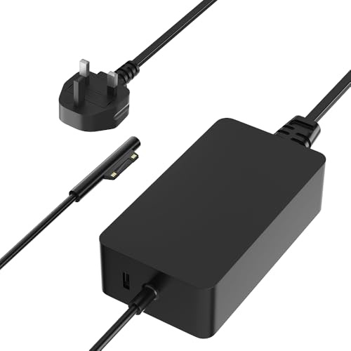 HSXIRQA 127W 102W Surface Charger Compatible with Microsoft Surface Laptop Studio/Go 3 2 1 Surface Book 3 2 1 Surface Pro 10 9 8 7 7+ 6 5 4 3 Surface Laptop 7 6 5 4 3 2 1 Windows Adapter