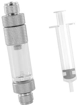 Begonia CO2 Blasenzähler, CO2 Regler Blasenzähler mit Rückschlagventil, CO2-Blasenzähler - Schnelle Wasserbefüllung, CO2 Druckminderer Regulator für Aquaristik, Bepflanzte Aquarien (Doppelter Kopf)