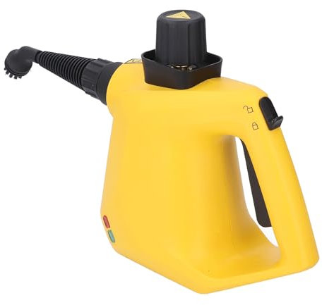 Handdampfreiniger, 9cs Tragbarer Dampfgarer 1000 W Hochtemperatur Druckdampfer für Zuhause, Polster, Auto, Boden, Fugen, Fliesen, Badezimmer, Dusche (EU-Stecker 220–240 V)