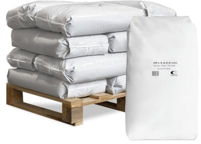 Filtersand Quarzsand Sand Pool Filter Sandfilter Poolsand Für Sandfilteranlage Poolfilteranlage 0,4-0,8mm 25kg x 12 Sack 300kg / 1 Palette Wolff & Müller