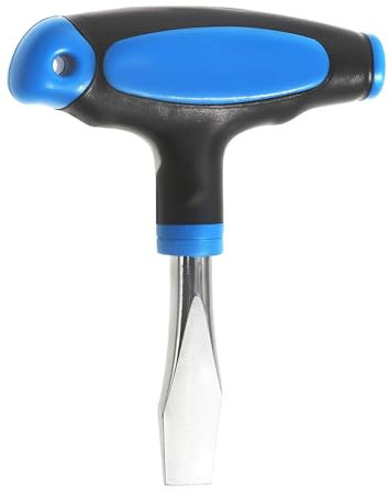 Xinjoduz Cacciavite a testa piatta da 10 mm con impugnatura a T, cacciavite a testa piatta per set di film officina meccanico manutenzione a casa