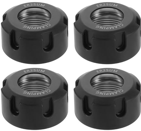 QUARKZMAN 4 Pezzi Dadi Di Serraggio ER25UM(M32 Per Mandrino Porta Utensile | Tornio Fresatrice CNC