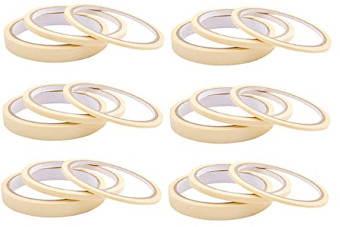 Beaupretty 18rolls Nail Art Tape Stickers Masking Sticky Tape for Gel Nails Portable Separation Mark for Art Stickers Application