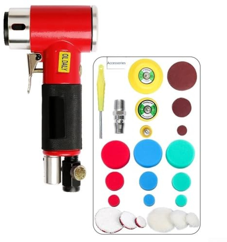 Ponceuse pneumatique de 5,1 cm et 7,6 cm pour réparation automobile et détails avec rotation à haute vitesse de 17 000 tr/min