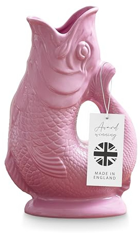 Wade Brocca per pesci, realizzata a mano in terracotta, iconica tradizione britannica, realizzata a Stoke-on-Trent, 0,6 l, rosa