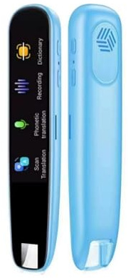 Röstöversättare, Språköversättare Penna WIFI Scan Reading Pen 112 Språk Offline Översättning Ordbok,för översättning(Blue)