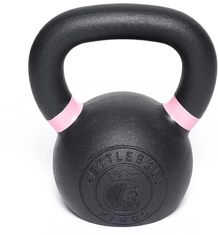 Kettlebell Kings Justerbart kettlebell-set, gjutjärn, 8–40 kg, 6 vikter, kettlebell-set för män och kvinnor, hemmagym fitness workout-tillbehör, tillverkad i HQ Germany kettlebell-vikter