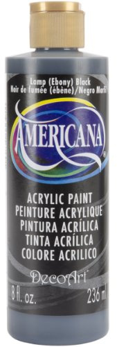 DecoArt Americana Mehrzweck-Acrylfarbe, 236 ml, Lamp Ebony Schwarz