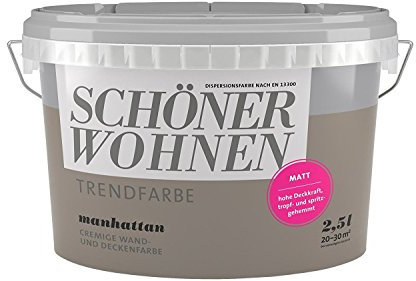 2,5 Liter Schöner Wohnen Trendfarbe Manhattan matt