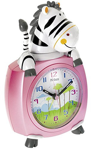 Mebus Quarz-Kinderwecker Zebra
