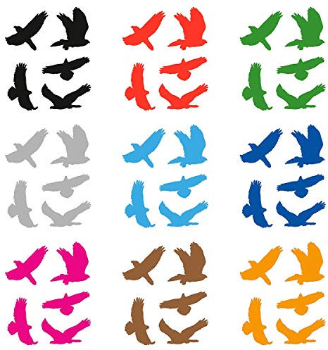 atFoliX Glasdekorfolie Vogelschutz verschiedene Größen und Farben FX-Sticker Aufkleber zum Schutz vor Vogelschlag