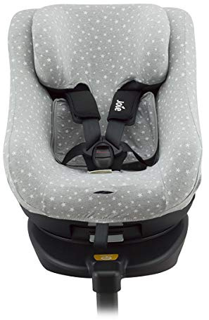 JYOKO Kids Bezug kompatibel mit Joie Spin 360, Nuna Rebl, aus Baumwolle (White Star)