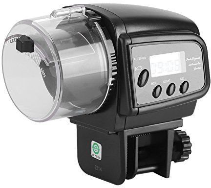 Automatisk Fiskmatare för Akvarium - LCD-Display Elektronisk Foderdispenser för Tank