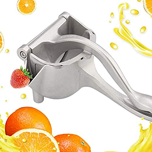 Bernie Ansel Manuelle Fruchtpresse, robuste Einzelpresse, Zitronenpresse, Premium-Qualität, Metall-Aluminium-Legierung, Handentsafter, Obstpresse für Zitrone, Orange, Traube, 1 Packung
