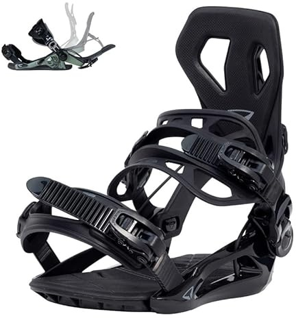 BEXTREME Fijaciones Snowboard automáticas SP Base+ Medida M pie 40-43 EU 6-8 US Color Negro para Hombre y Mujer. Fijaciones Snow Tipo Flow para Freestyle y Freeride. Talla Step On