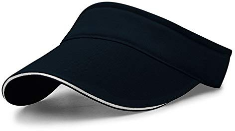 VSUSN Visiere Casquette Anti UV Femmes Casquette Visière Hommes Visières de Soleil Anti-Soleil Beach Visiere, Bleu foncé