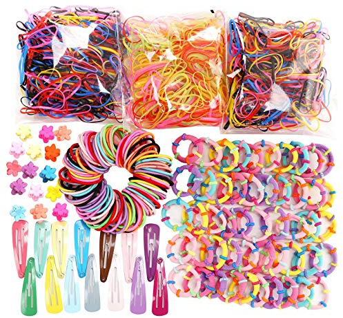 240 Pcs Coffret Cadeau Accessoires Cheveux, Ensemble d'Accessoires pour Cheveux Bébé Fille, Pinces à Cheveux Noeuds Cravates Tout-Petits Barrettes Épingles à Cheveux Ensemble Tête Ornements (D)