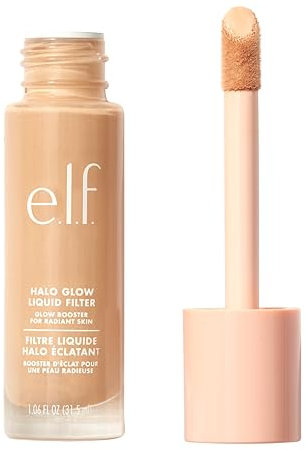e.l.f. Halo Glow Liquid Filter, Complexion Booster For A Glowing, Soft-Focus Look, Infused With Hyaluronic Acid, Vegan & Cruelty-Free, 2 Fair/Light