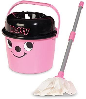 Casdon Hetty Mop & Bucket | Branded Toy Cleaning Set For Children Aged 3+ | Features Henry’s Cheeky Face For Lots Of Cleaning Fun!