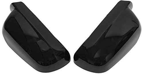 Doo Engy Spiegelkappe Außenspiegel Spiegelkappen Seitenspiegel Abdeckkappen Rückspiegel Abdeckung Spiegel Gehäuse Spiegelgehäuse Verkleidung Ersatz schwarz links und rechts für Bora Golf 4 1998-2005