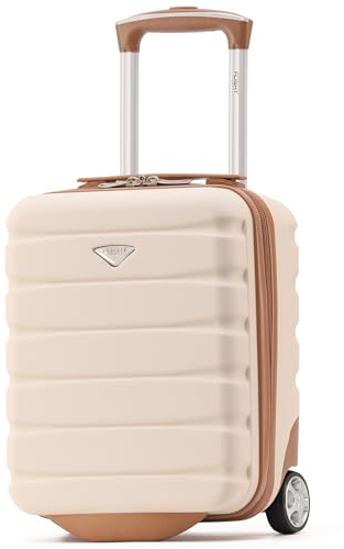 Flight Knight Lightweight 2 Wheel ABS Hard Case Suitcases Cabin Carry On Hand Luggage Approved for Over 100 Airlines Including Wizz, Ryanair & easyJet Approved Free Carry On 40x30x20cm
