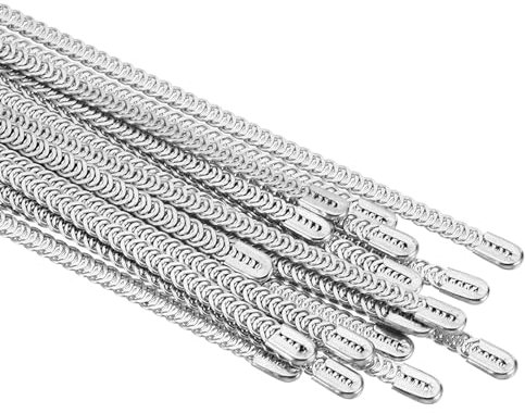 PATIKIL 11.8Inch Spiral Steel Boning, 20 Pack Steel Spiral Corset Boning Stay for Sewing Corset Underwear Costumes Wedding Dress Making, Silver