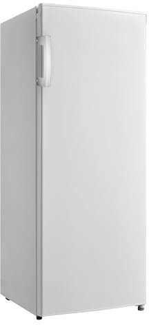 Igenix IGTL055W Freestanding Tall Larder Fridge, 4 Adjustable Glass Shelves, 1 Salad Drawer, Reversible Door, 235 Litre Capacity, 55 cm Wide, White