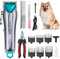 BarberBoss Hundeschermaschine, kabellos, professionelle Hundeschermaschine für dickes Haar, Hundepflegeset, Katzenschermaschine für verfilztes Fell, Haustierpflegeset, Haustierschermaschine QR-9088