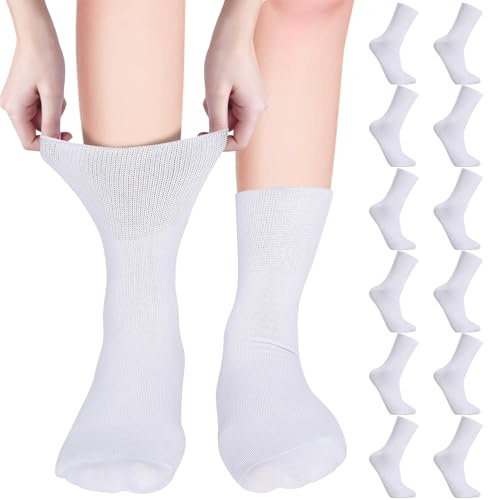 Zuimei 6 Pair Diabetic Socks, Diabetic Crew Socks