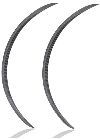 PRFGSGVBV Kotflügel Universal Auto LKW Karosserie Kotflügelverbreiterung Gummi Radkästen Augenbrauen Lippe Anti-Kratz-Streifen Schmutzfänger Carbon Trim 2St Schmutzfänger Spritzschutz(Carbon,73cm)