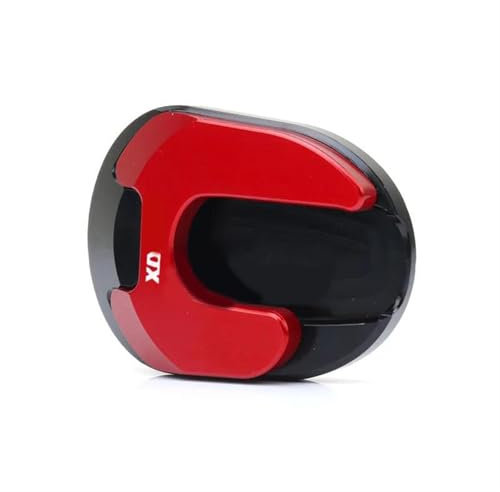 LMNMY Parkständer 1 Stück Motorrad-Seitenständer-Vergrößerungsverlängerung Für Yamaha Für Aerox 155 Für Aerox155(Rosso)