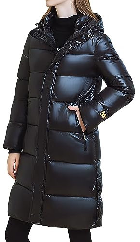 TYUIOP giacca da sci donna piumino donna 100 grammi lungo giacca antivento donna con cappuccio giubbotto lavoro invernale spolverino donna primaverile cappotto primaverile