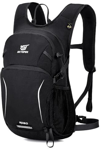 SKYSPER Fahrradrucksack 20L Wanderrucksack mit Rückenbelüftung, Mountainbike Rucksack Herren Fahrrad Rucksack für Sports & Outdoor