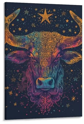 DHBANEIOK Vaca lechera Cuadros En Lienzo Decoracion De Pared Modernos Mural Para Salon,Dormitorio,Baño,Comedor 20x30inch(50x75cm)