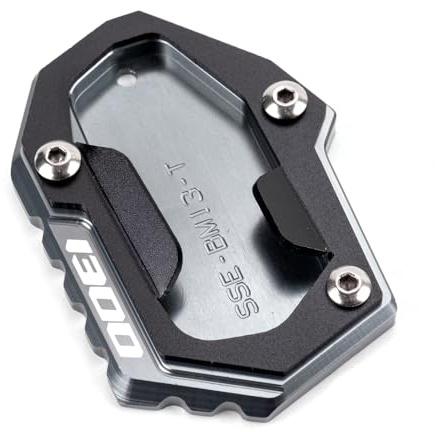 Motorradzubehör für R1300GS R 1300 GS R 1300GS 2024 2025 gs1300 GS 1300 | Motorrad Seitenständer Verlängerung Platte Motorradständer CNC Aluminium (Grau)