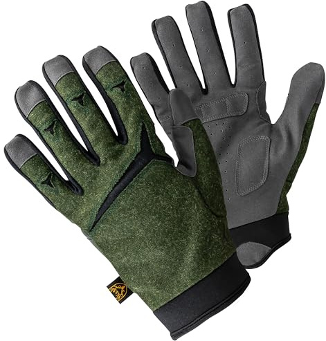 K & S Jagd Handschuhe Loden Grün Herren Unisex Outdoor Sport Natur Fotografen Schießhandschuhe