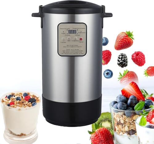 Genérico Fermentadora Comercial Automática 12L/18L Fermentadora Inteligente de Acero Inoxidable Máquina de Yogur Eléctrica, para Profesionales y Hogar