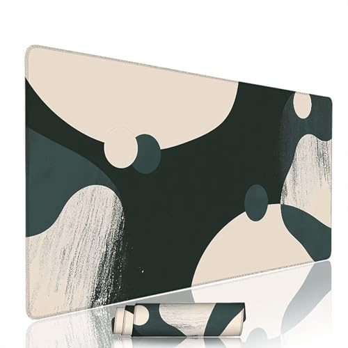 Tapis de Souris Abstrait sous Main Bureau Tapis de Souris Gaming XXL 1400x600x3mm Mouse Pad Caoutchouc Couleur Unie Grand sous Main Gamer Accessoires PC Imperméable, pour Clavier Ordinateur w-6060