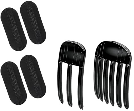 MFCGHXR Clip de Volumen para el Cabello, Pinzas para Raíz de Cabello para Dar Volumen, Set de 3 y 6 Dientes + Almohadillas Voluminizadoras, Sin Costuras, para Todo Tipo de Cabello