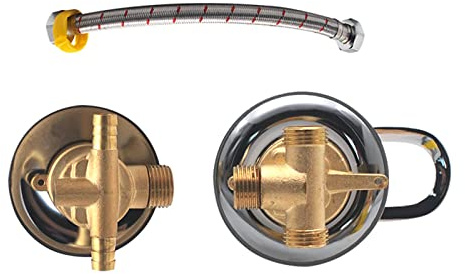 Mitigeur de douche en laiton 30 cm 2/3/4/5 voies G1/2 Cartouche en céramique double fonction pour cabine de douche et design élégant