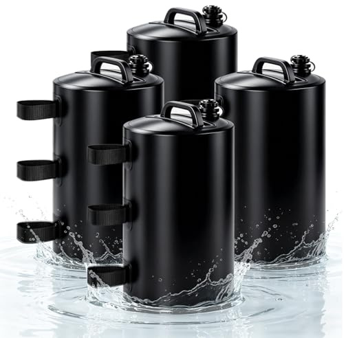 Trukafie Pavillon Gewichte 4er Set Standfuß Sandsäcke Pavillonstandfüße mit Wasser Befüllbar Wiederverwendbar Sandsäcke Pavillonstandfüße für Pop up Zelte Gartenzelte Pavillons Festzelte partyzelt