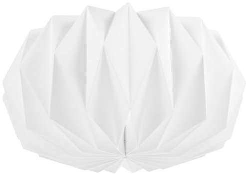 NULYLU Paralume Magnetico Creativo in Carta Pieghevole, Coprilampada Artigianale Decorativo per Lampade a Sospensione da Interno, Accessorio Ornamentale per Illuminazione Casa Luce Calda