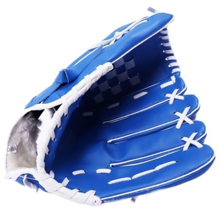 Baseballhandskar basebollhandskar för barn och vuxna (blå, 30 cm)