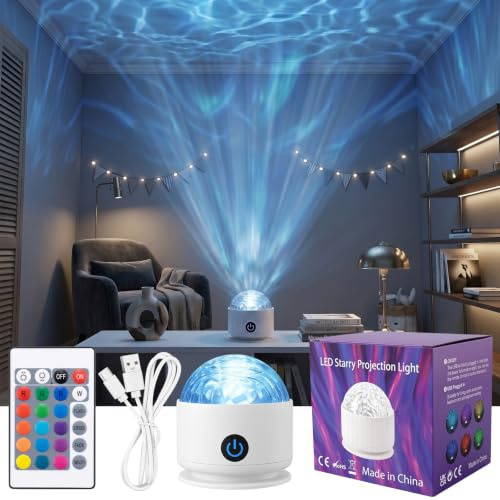 Northern Lights Projector, 16-Colour Sensory Light, Birthday Gift for Girls