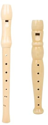Blockflöjt 6 8 Hålsblockspelare Träfärg Flöjt Professionellt Instrument Vuxna Att Lära Sig(6-Holes)