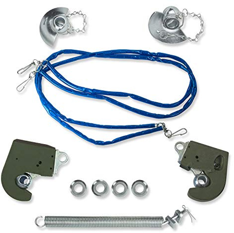 DEMA Unterlenker Schnellkuppler Anbausatz Kat 2 – Schnellkuppleranbausatz, Traktor Zubehör, 4 m – robust, passgenau, langlebig – für Landmaschinen, Heckhydraulik, Anhängung